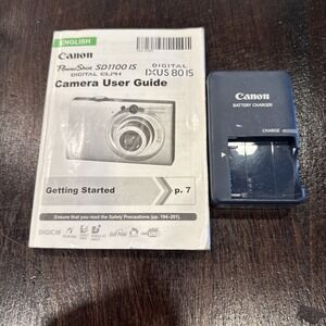 canon cb-2lv battery charger with‎ Power Shot SD 1100IS Camera User Guide
